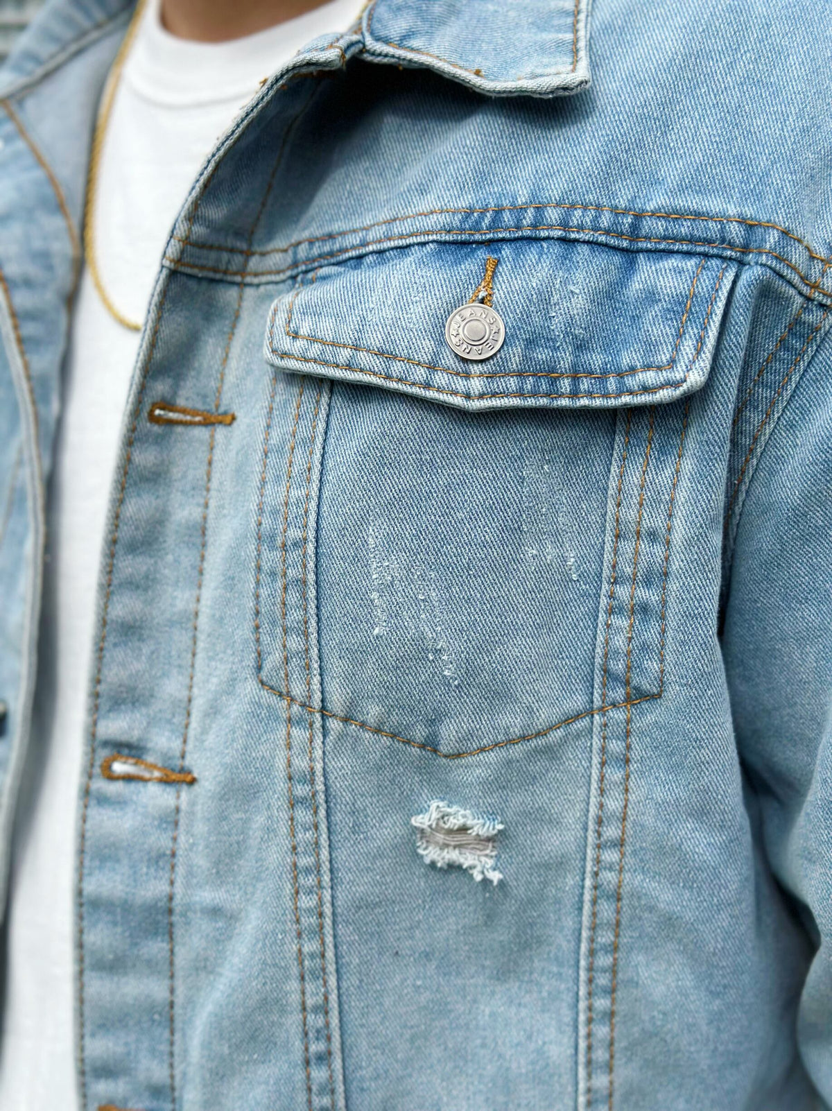 Damage Denim Jacket