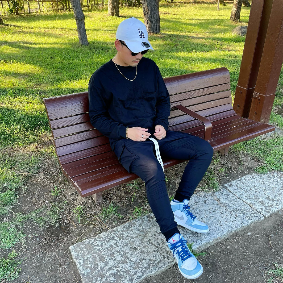 [即日発送]Jogger cargo pants(Black)