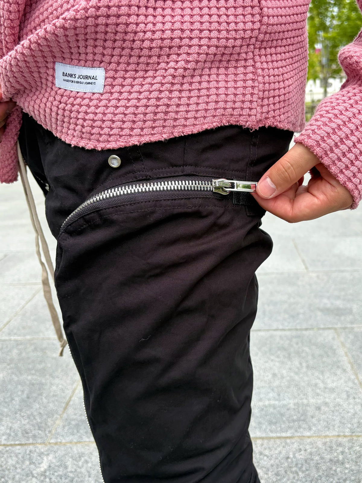 Multi-zipper Cargo pants