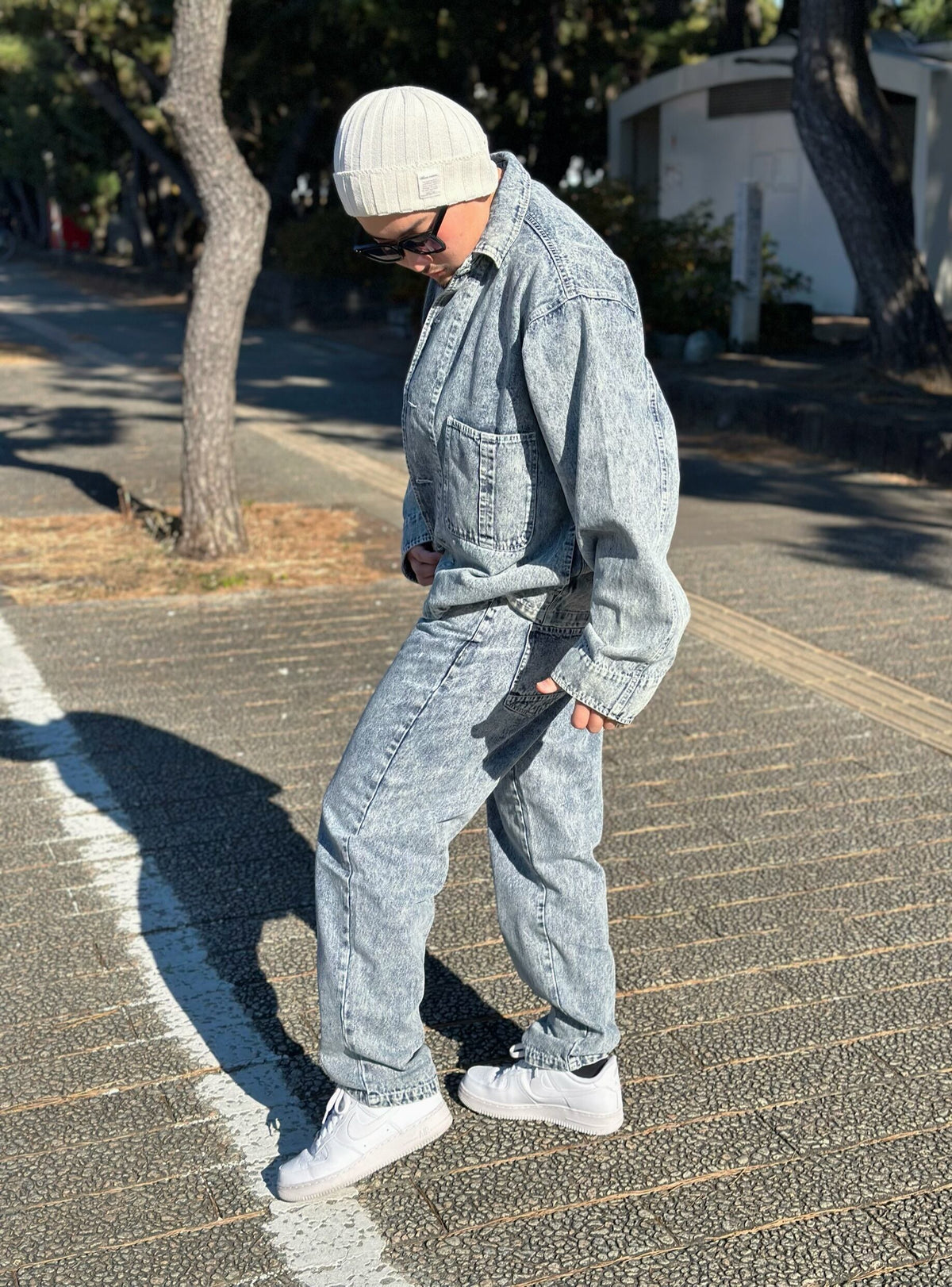 Chemical Wash Denim Shirt
