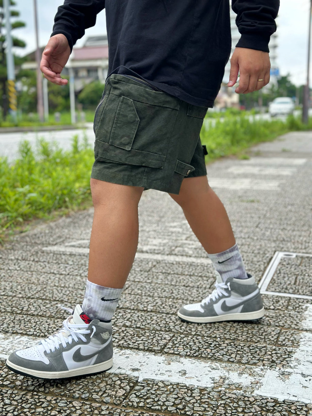 Tie Dye Cargo Shorts