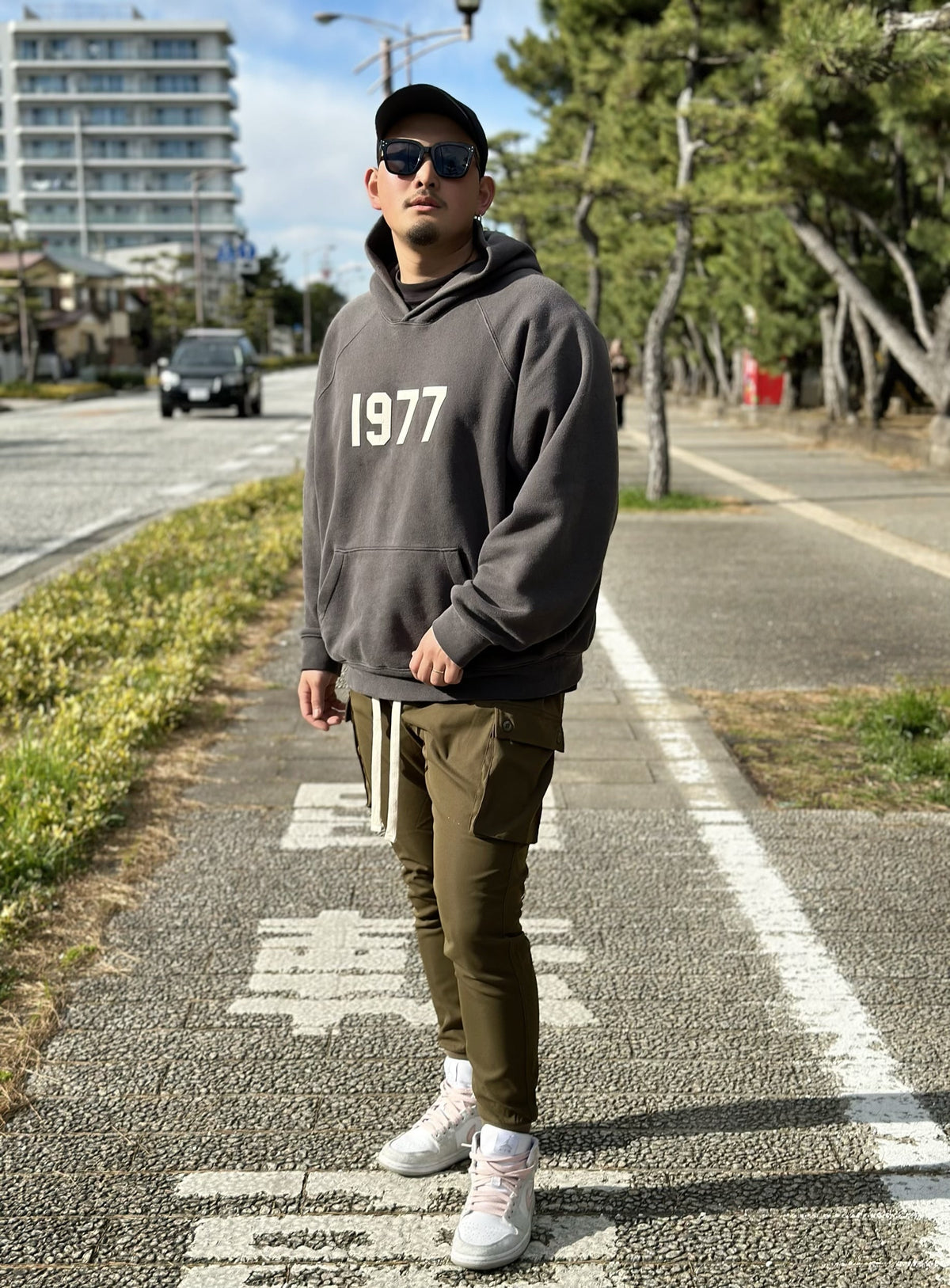 [即日発送]Jogger cargo pants(khaki)