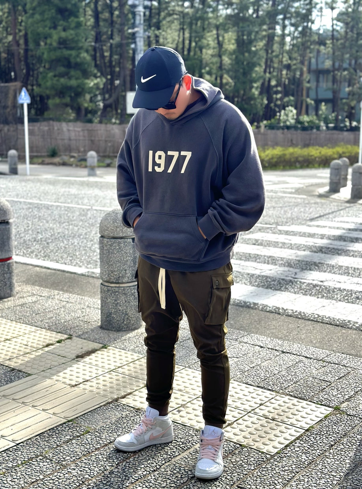 [即日発送]Jogger cargo pants(khaki)