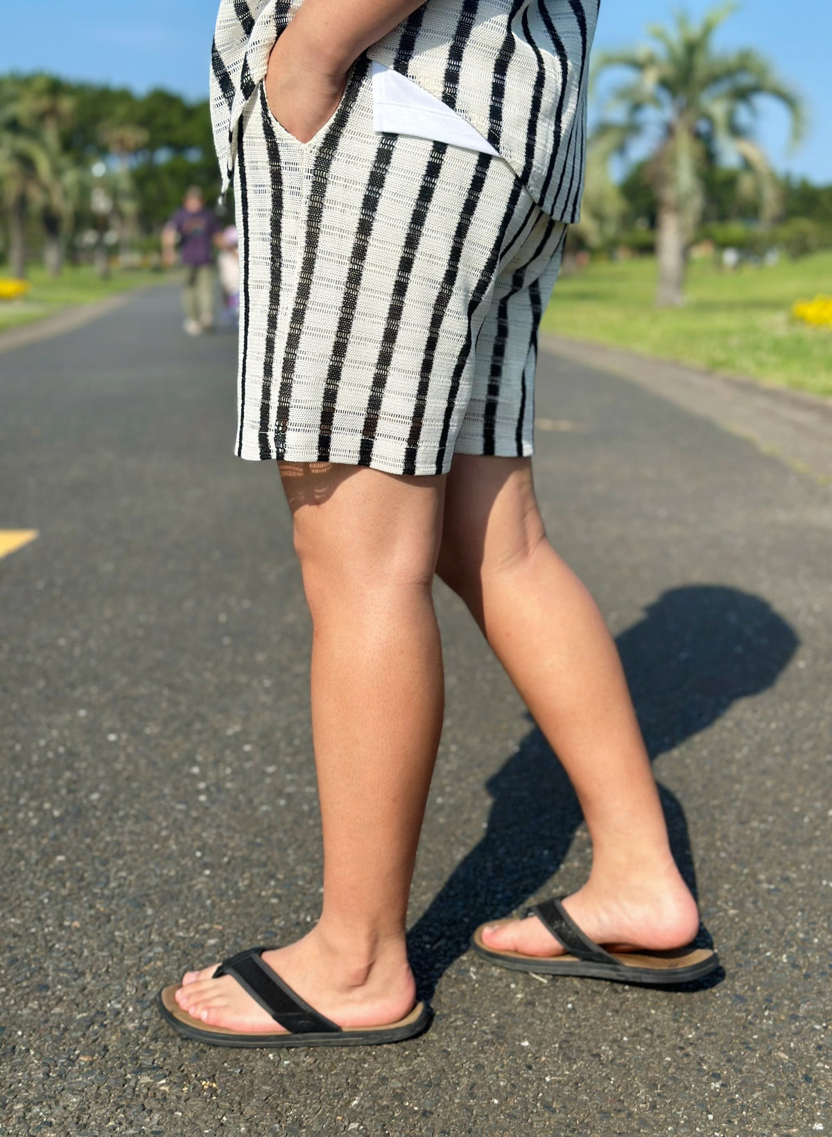 [即日発送]Sand Stripe Easy Shorts