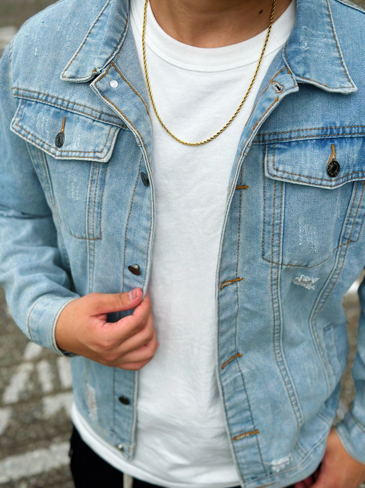 Damage Denim Jacket