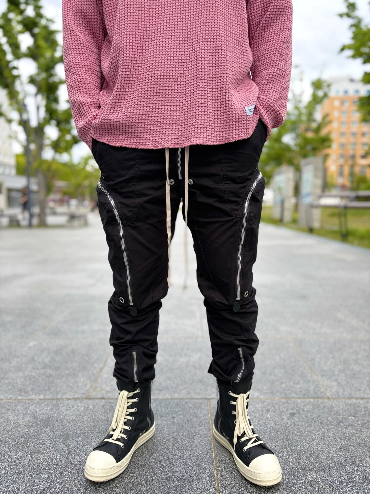Multi-zipper Cargo pants