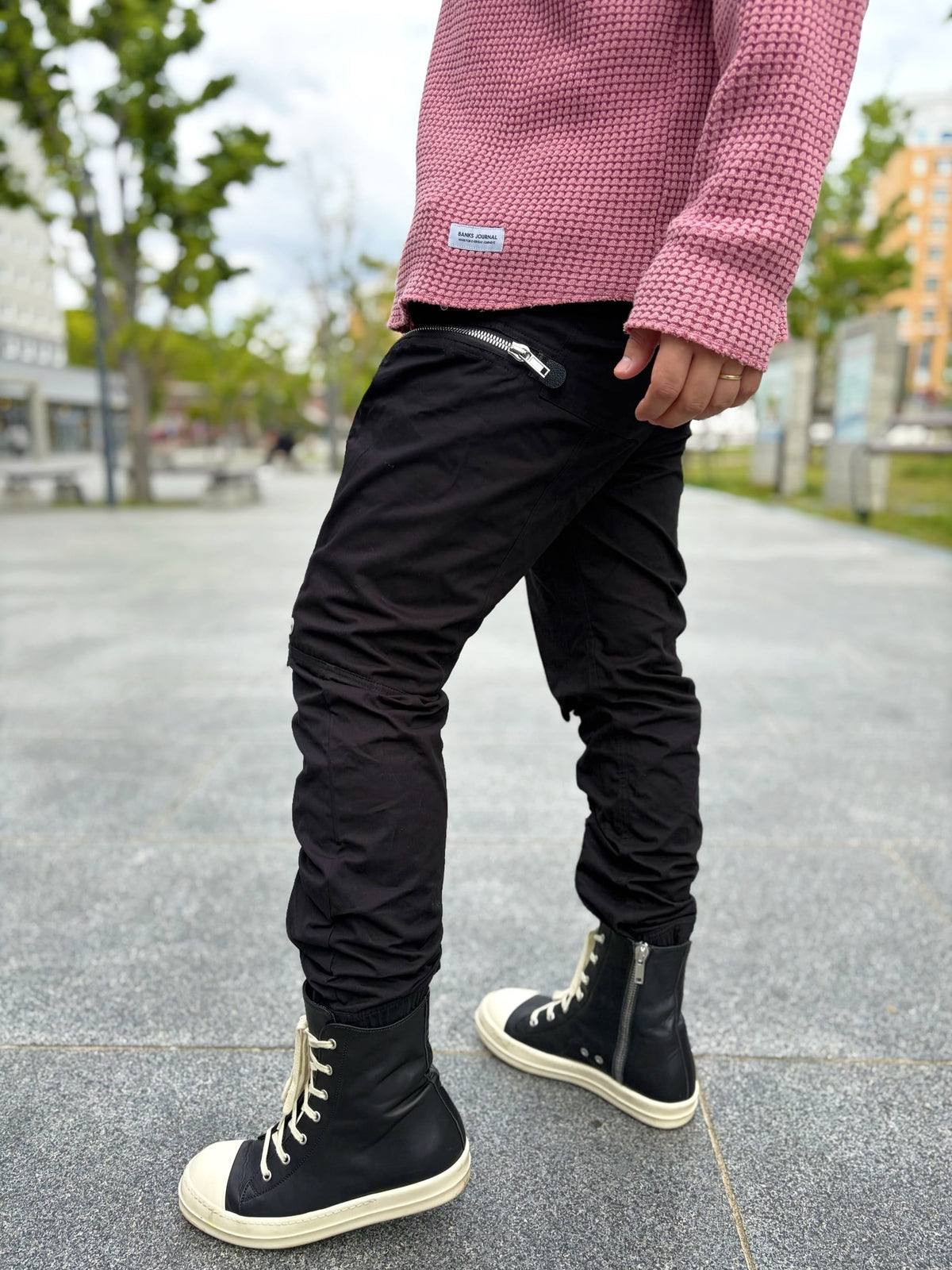 Multi-zipper Cargo pants