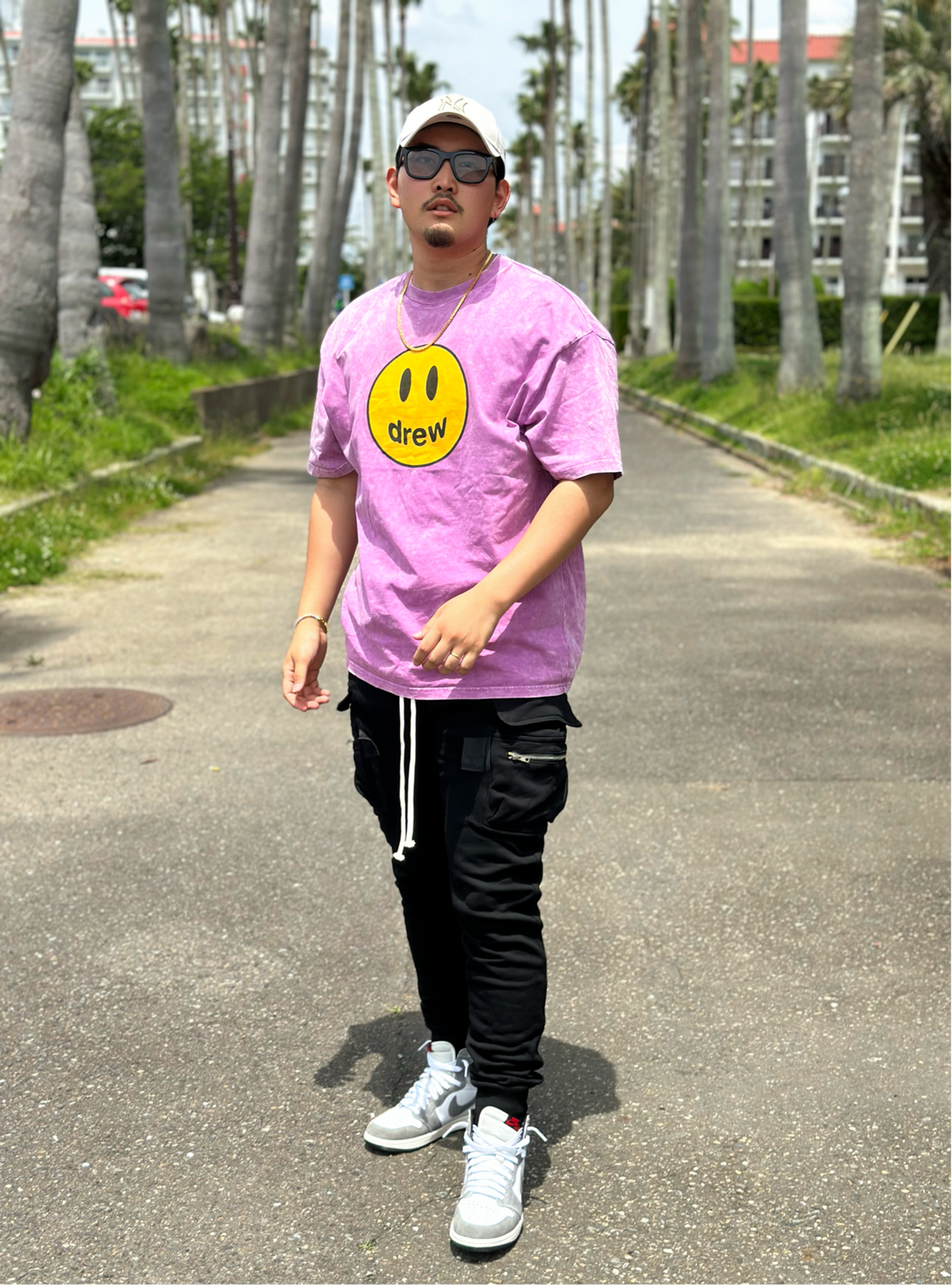 Slim fit Cargo pants(Black)