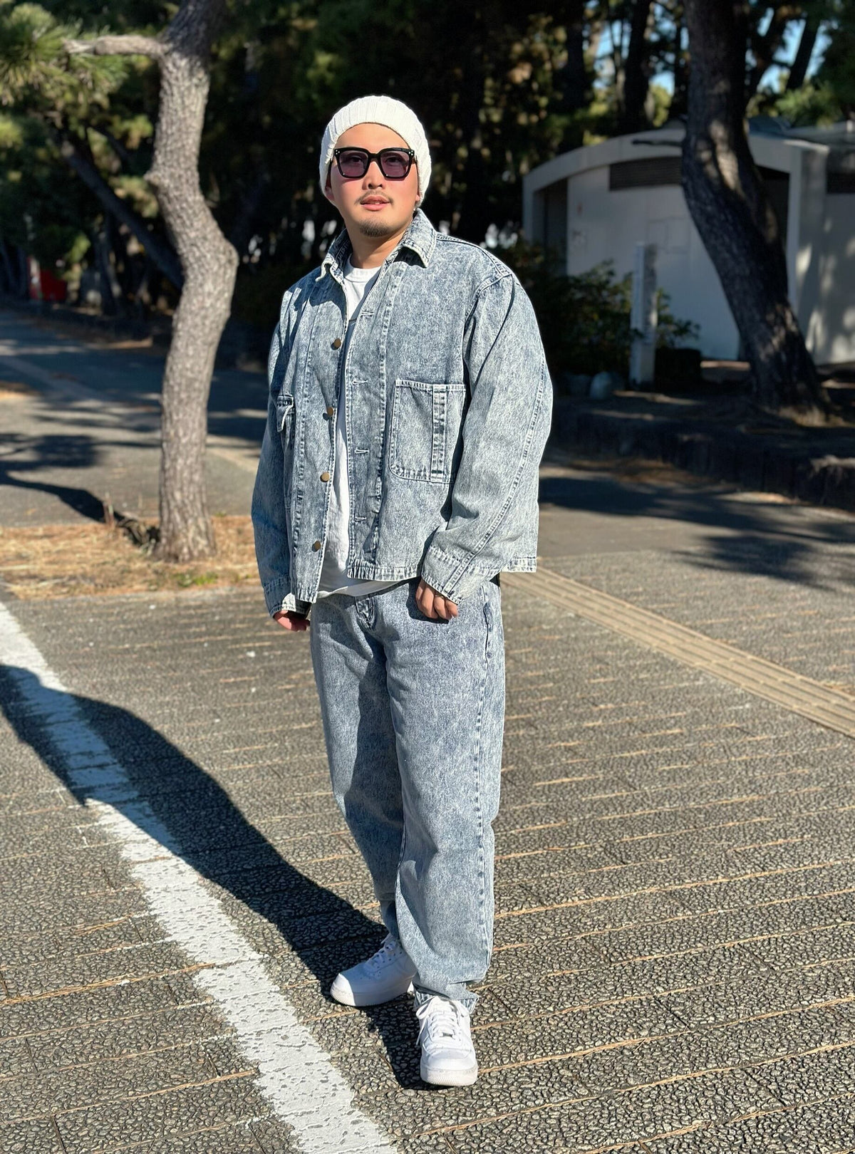 Chemical Wash Denim Shirt