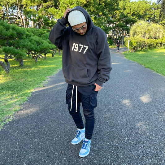 [即日発送]Jogger cargo pants(Black)