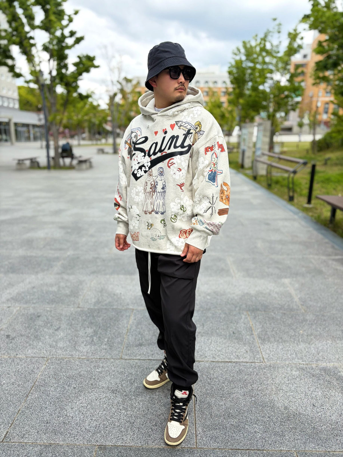 Nylon Cargo Pants