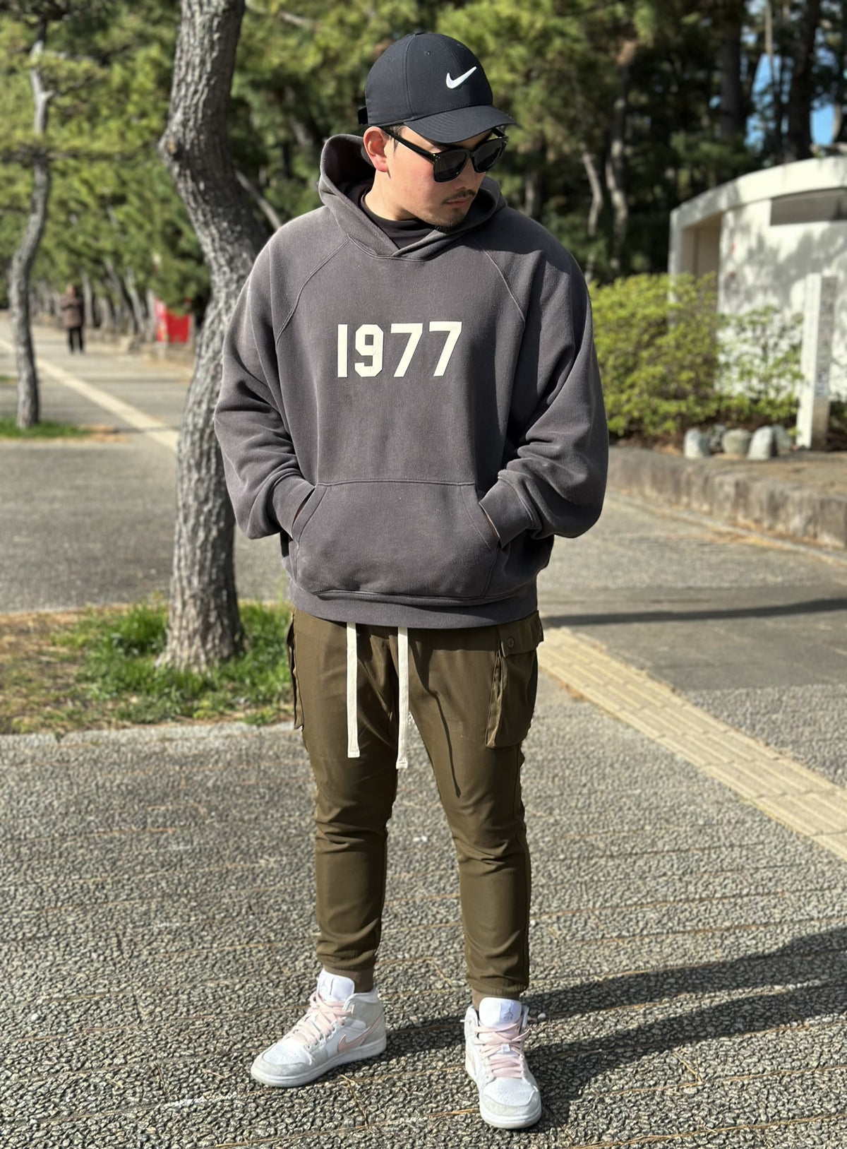 [即日発送]Jogger cargo pants(khaki)