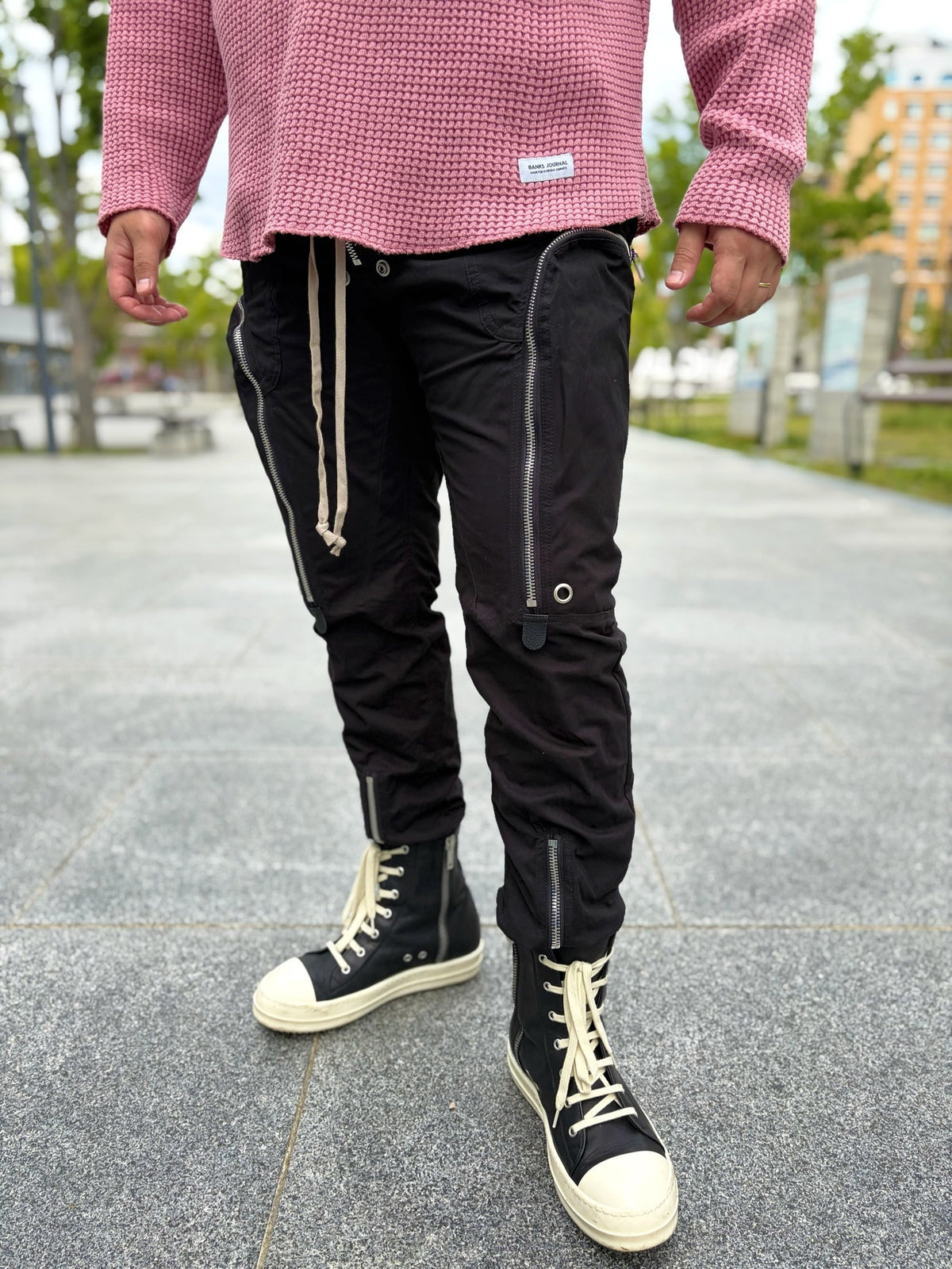 Multi-zipper Cargo pants