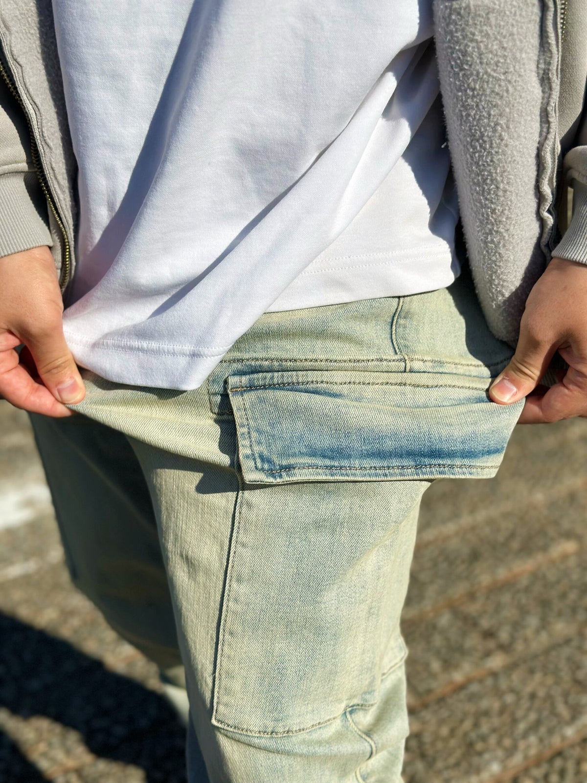 Cargo Denim Pants