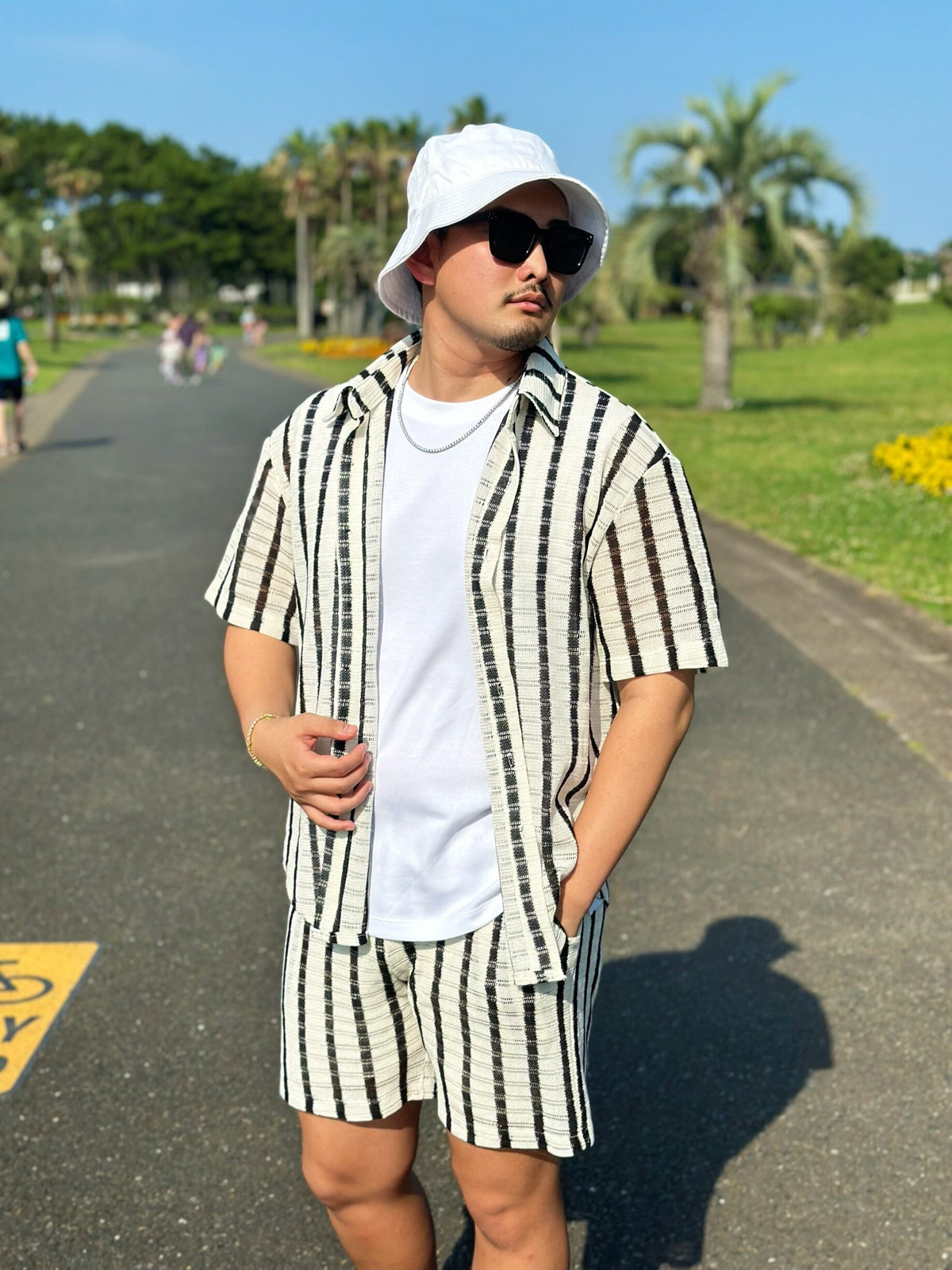 [即日発送]Sand Stripe Easy Shorts