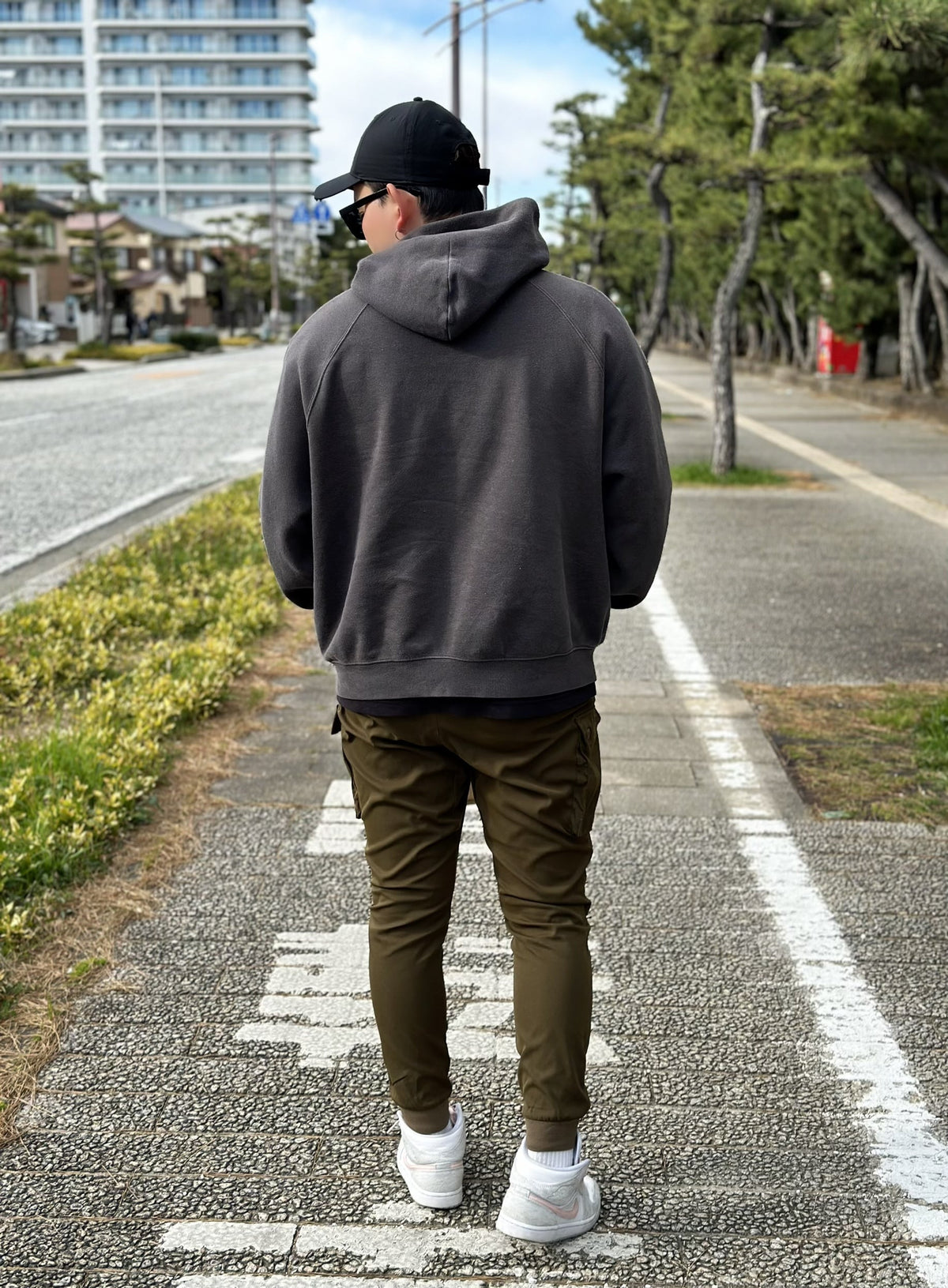 [即日発送]Jogger cargo pants(khaki)