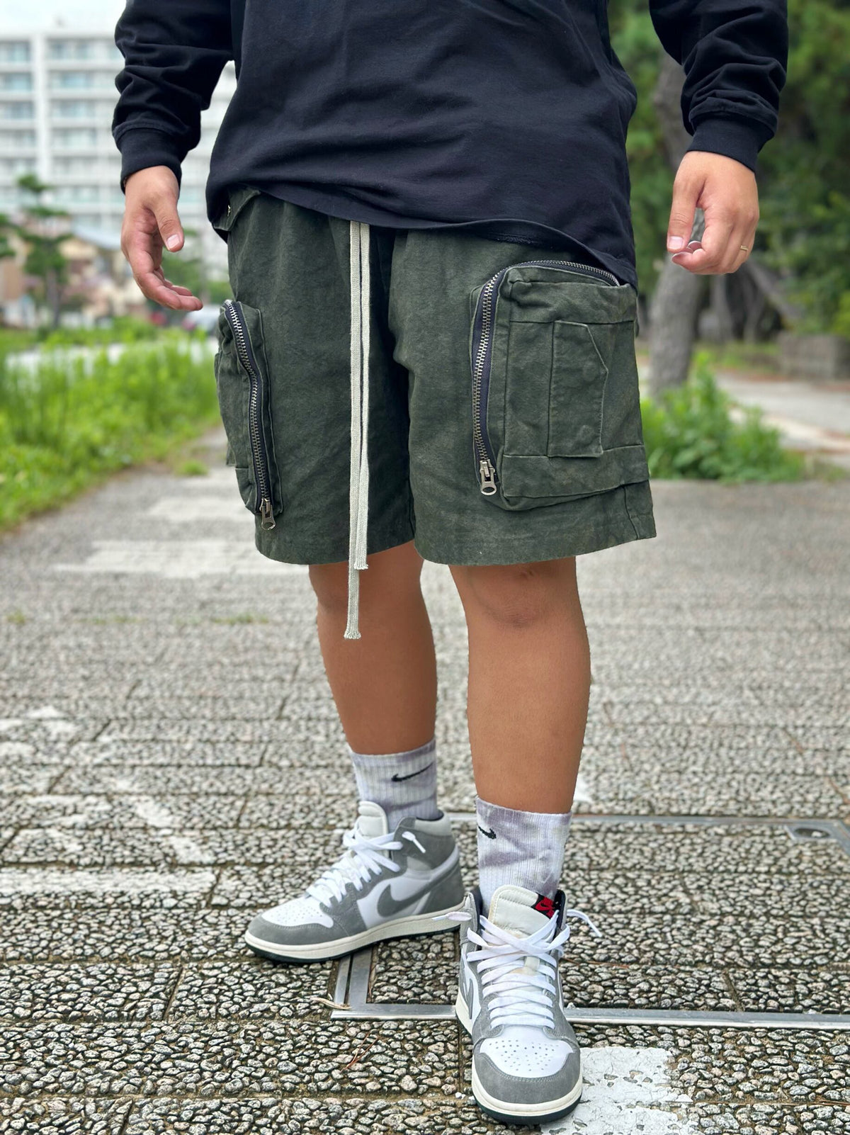 Tie Dye Cargo Shorts