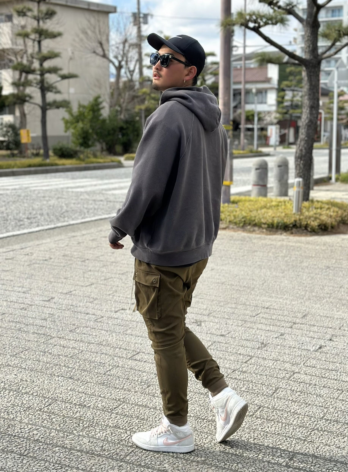 [即日発送]Jogger cargo pants(khaki)