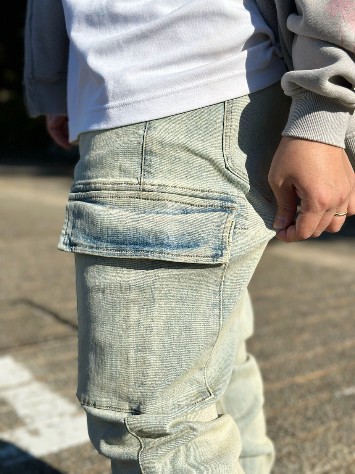 Cargo Denim Pants