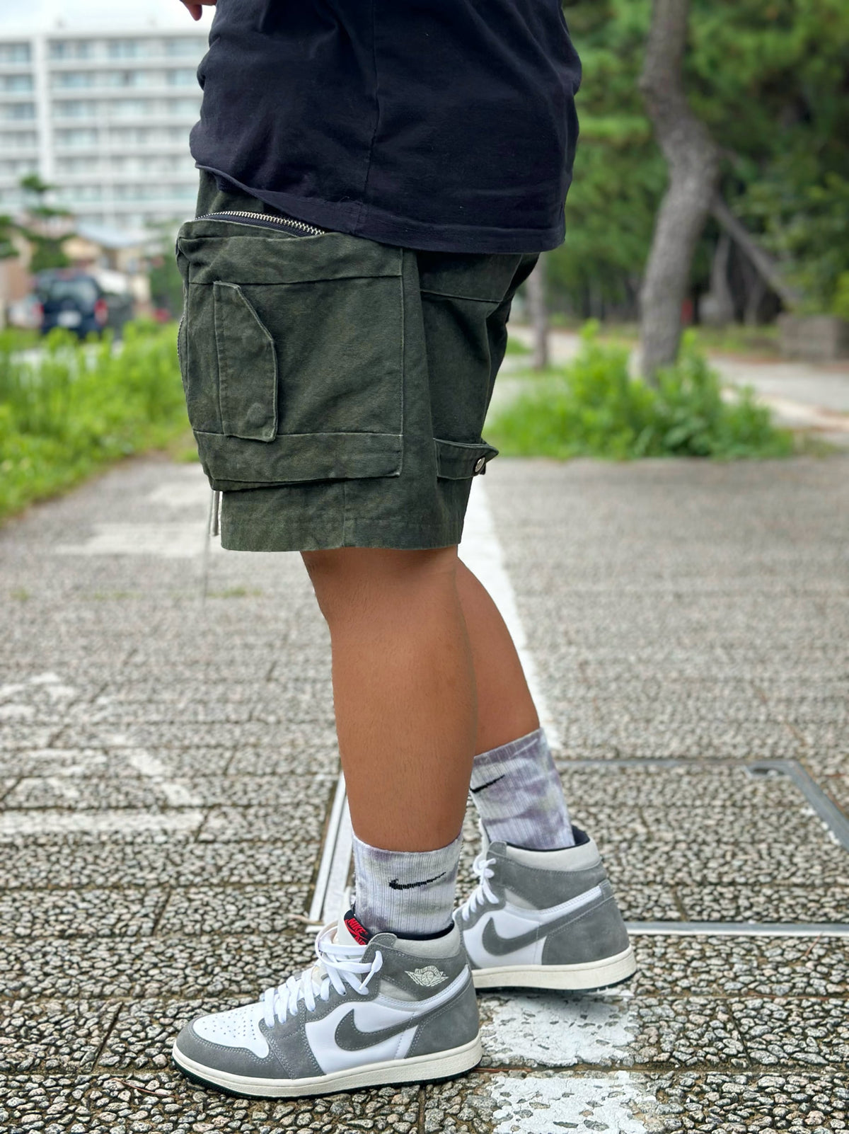 Tie Dye Cargo Shorts