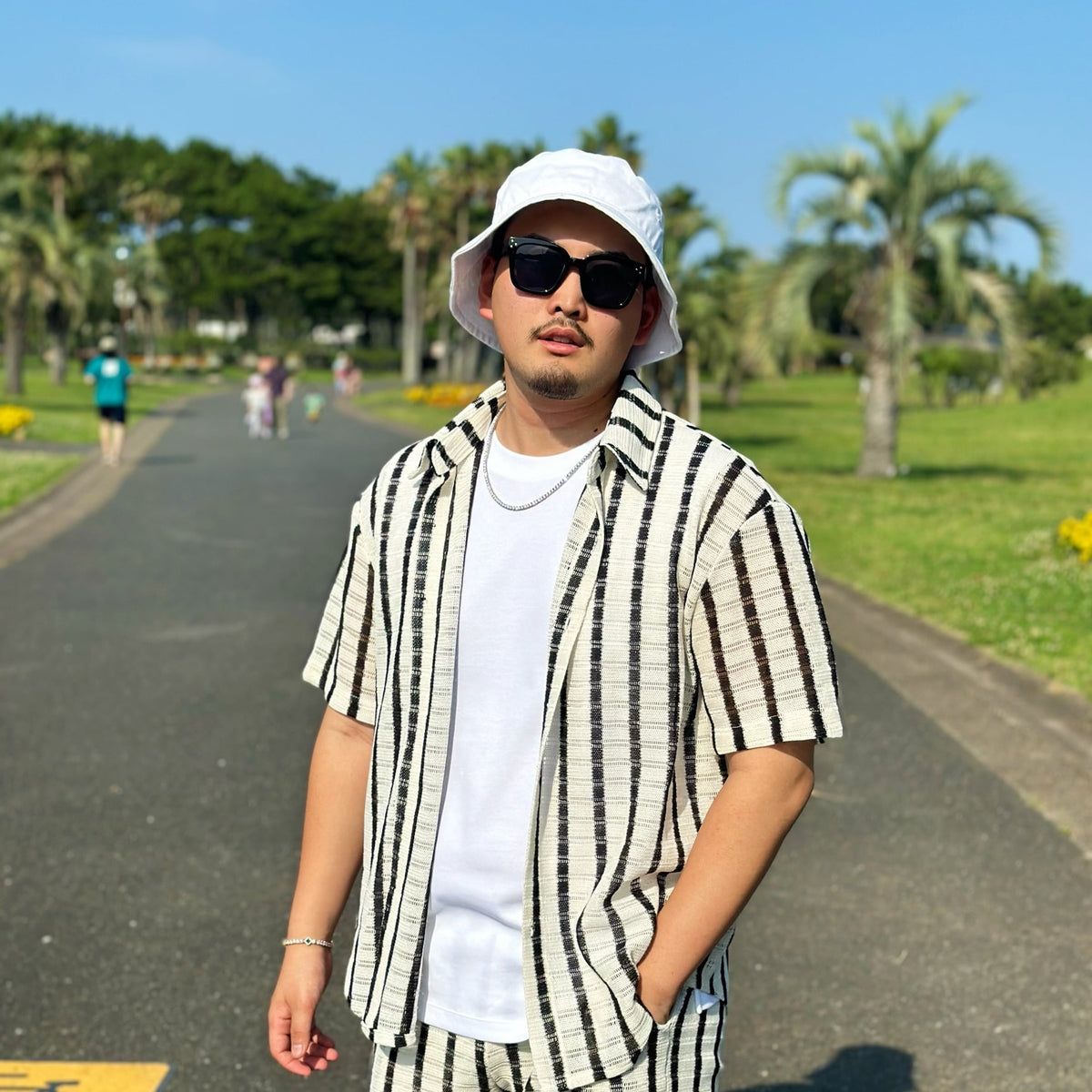 [即日発送]Sand Stripe Easy Shorts