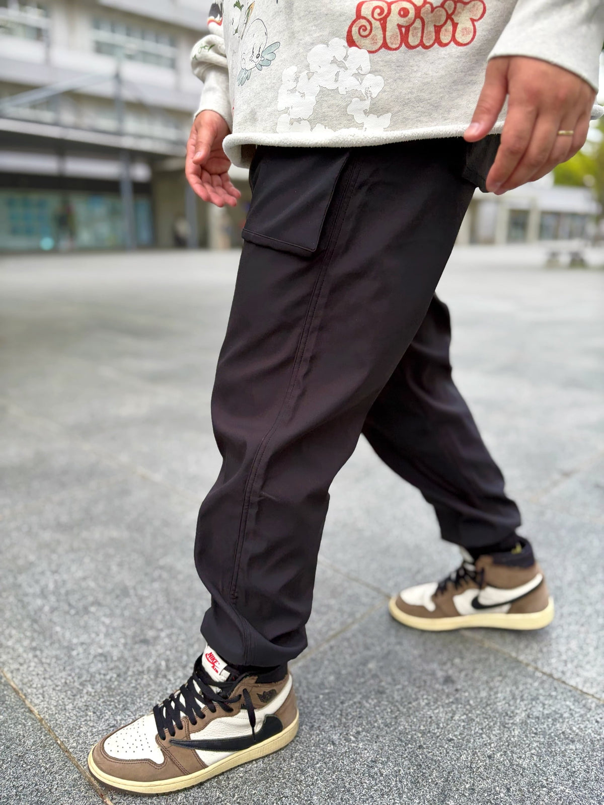 Nylon Cargo Pants