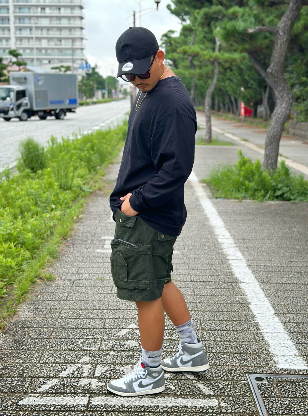 Tie Dye Cargo Shorts