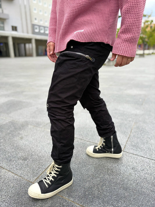 Multi-zipper Cargo pants