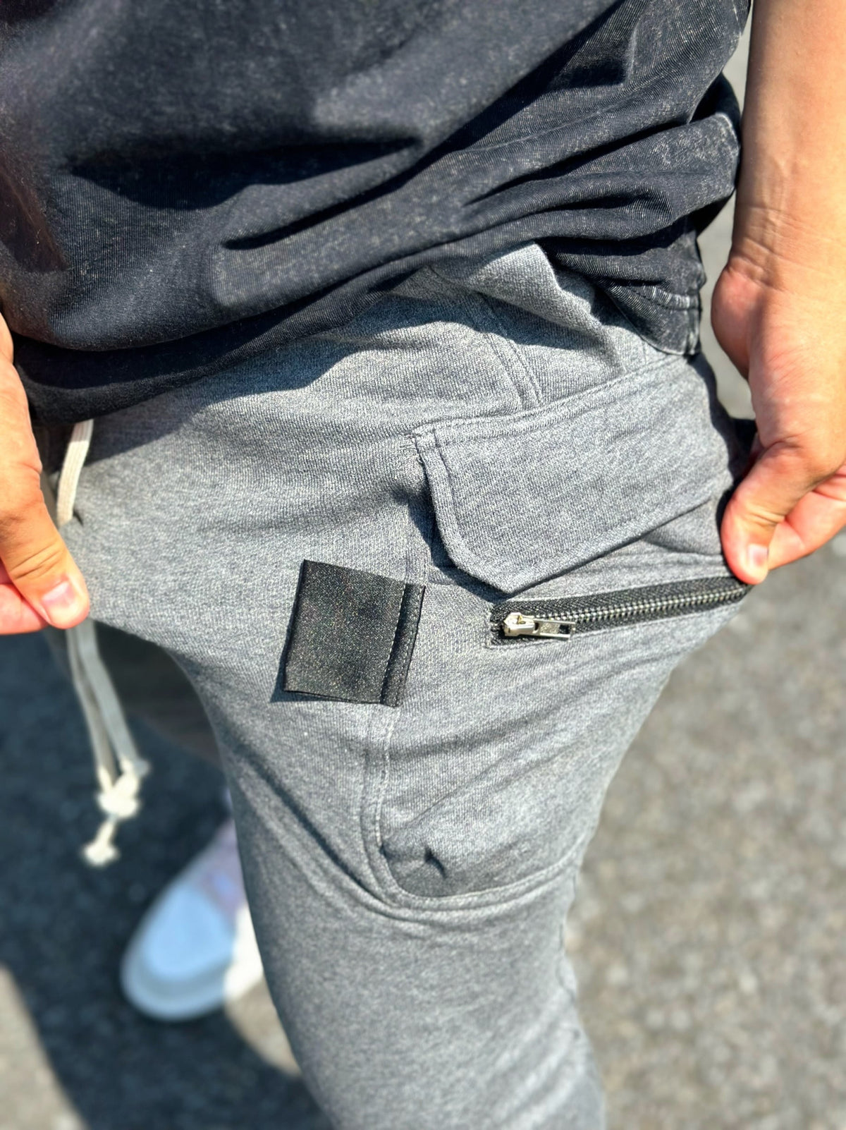 Slim fit Cargo pants(grey)